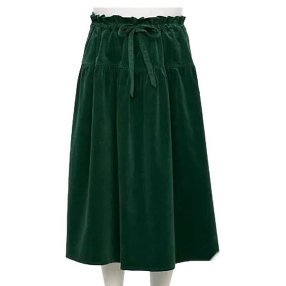 DRAPER JAMES RSVP Paperbag Waist Corduroy‎ Skirt- SIZE XL - Picture 1 of 4